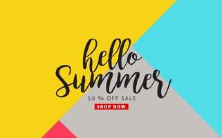 summer sale banner poster background vector