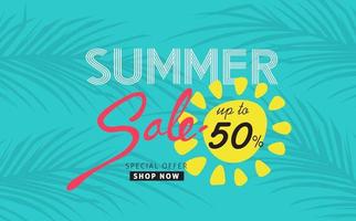 summer sale banner poster background vector