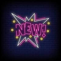 New Neon Signs Style Text Vector