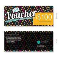 Gift Voucher discount template vector