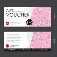 Gift Voucher discount template vector