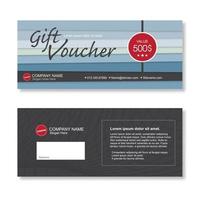 Gift voucher discount template vector