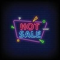 Hot Sale Neon Signs Style Text Vector