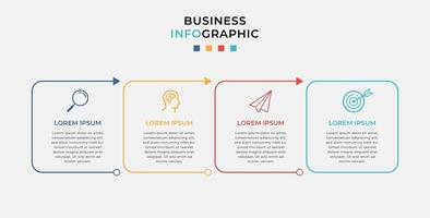 Vector Infographic design business template with icons and 4 options or steps