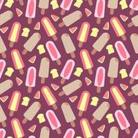 Vector seamless pastel ice cream background