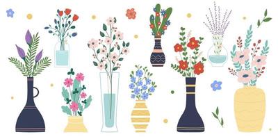 A bunch of bouquets vector