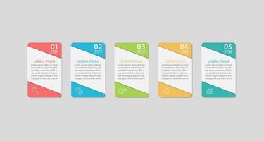 Iconos infográficos de la línea de tiempo de visualización de datos comerciales diseñados para la plantilla de fondo abstracto vector