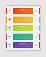 Business data visualization timeline infographic icons designed for abstract background template vector