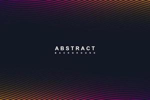 Abstract gradient lines curve dark background vector