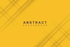 Fondo amarillo abstracto con líneas diagonales de corte de papel vector