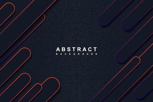 Abstract dark blue and gradient rounded shapes background vector