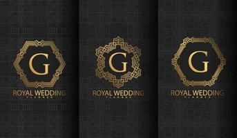 Set of luxury logo vector