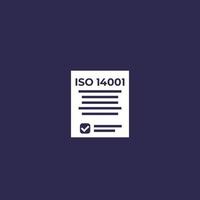 ISO 14001 vector icon
