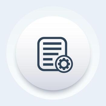 data process icon vector