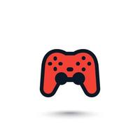 gamepad or game controller vector icon on white