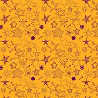 Star sketch Doodles seamless pattern hand drawn vector illustration