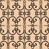 Seamless swirl pattern In a simple style Vector Endless curl ornament