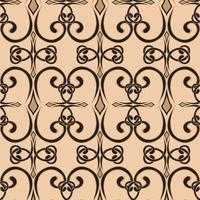 Seamless swirl pattern In a simple style Vector Endless curl ornament