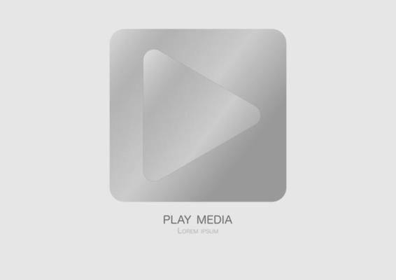 Silver Play Button Vector Art, Icons, and Graphics for Free Download