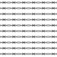 barbed wire hand drawing  seamless pattern vector