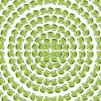 green colorful cups circle seamless pattern vector