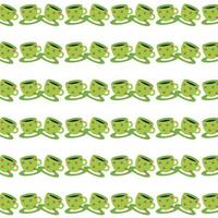 green cups seamless pattern beautiful vector