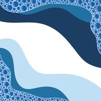 Abstract water wave background vector