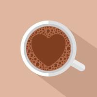 Cup with coffee vector