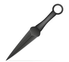 combat knife weapon for killing vector illustration isolated on background