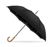 classical umbrella from rain stock vector illustration isolated on background