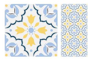 vintage tiles patterns antique seamless