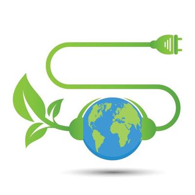 Energy ideas save the world concept Power plug green ecology