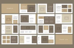 powerpoint and keynote presentation slides design template vector