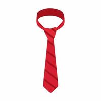 icono de corbata roja vector