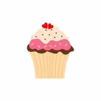 Cup cake icon illustration vector