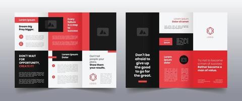 modern trifold business brochure template vector