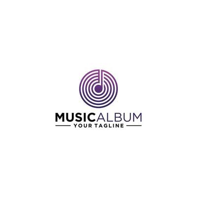 logo for music album with cassette and tone symbol