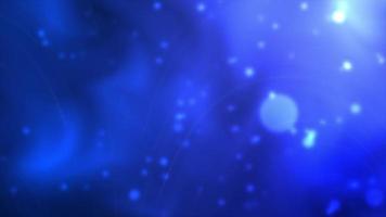 particules flottantes de l & # 39; espace bleu avec fond de lignes blanches video