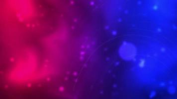 particules flottantes de l & # 39; espace rouge et bleu avec fond de lignes blanches video