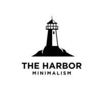 vintage premium minimalism lighthouse vector logo design