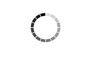 simple loading round black icon design white background vector
