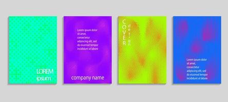 Minimal abstract vector halftone cover design template
