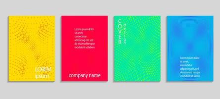 Minimal abstract vector halftone cover design template
