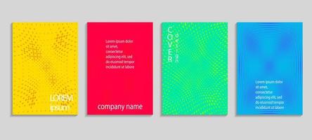 Minimal abstract vector halftone cover design template