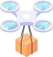 icono de drone isométrico vector