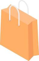 Isometric shopping bag vector