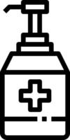 Cleaner gel icon vector