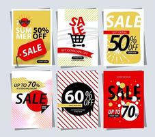 sale discount banner template promotion vector