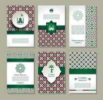 Banners set of ethnic design. Religion abstract set of layout. vector