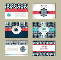 Banners set of ethnic design. Religion abstract set of layout. vector